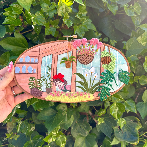 Bordado Kiki Ghibli